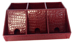經典鱷魚紋皮收納置物盒